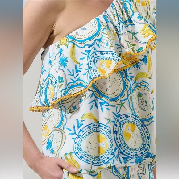 SugarLips Harvest Island Elena Wide Leg Pant & Brinley One Shoulder Top Set - Picture 9 of 11